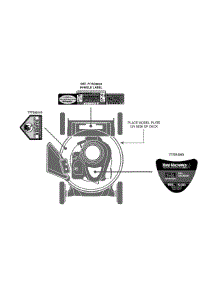 Label Map 11A-A44r229 parts for Yard Machines Push Walk-Behind Mower 11A-A44R229 / 2011 from AppliancePartsPros.com