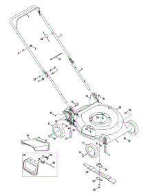 General Assembly 11A-A54 parts for Yard Machines Push Walk-Behind Mower 11A-A54R229 / 2012 from AppliancePartsPros.com