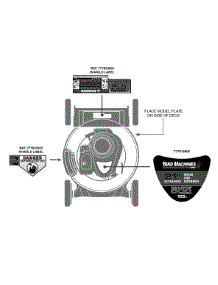 Label Map 11A-A54r729 parts for Yard Machines Push Walk-Behind Mower 11A-A54R729 / 2012 from AppliancePartsPros.com