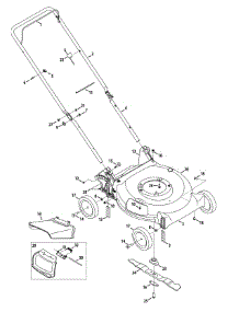 General Assembly parts for Yard Machines Push Walk-Behind Mower 11A-A5BL729 / 2014 from AppliancePartsPros.com
