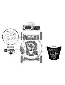 Label Map 11A-A5bl729 parts for Yard Machines Push Walk-Behind Mower 11A-A5BL729 / 2014 from AppliancePartsPros.com