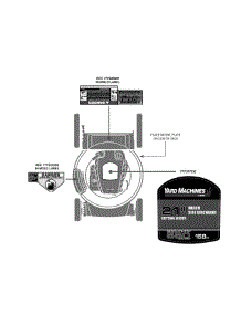 Label Map 11A-B04a000 parts for Yard Machines Push Walk-Behind Mower 11A-B04A000 / 2012 from AppliancePartsPros.com