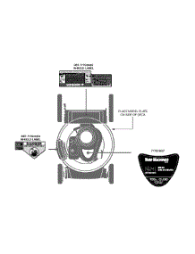 Label Map 11A-B04e000 parts for Yard Machines Push Walk-Behind Mower 11A-B04E000 / 2011 from AppliancePartsPros.com