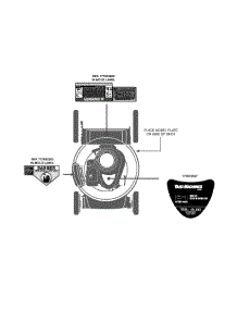 Label Map 11A-B04e000 parts for Yard Machines Push Walk-Behind Mower 11A-B04E000 / 2012 from AppliancePartsPros.com