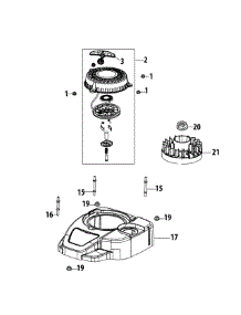1T65ru Flywheel & Shroud parts for Yard Machines Push Walk-Behind Mower 11A-B0S5700 / 2014 from AppliancePartsPros.com