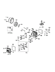 1T65rua Cylinder Head parts for Yard Machines Push Walk-Behind Mower 11A-B0S5700 / 2015 from AppliancePartsPros.com