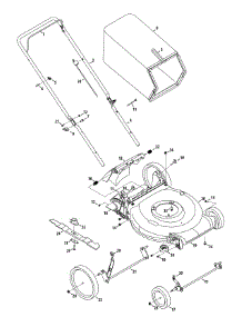 General Assembly 11A-B13 parts for Yard Machines Push Walk-Behind Mower 11A-B13M229 / 2012 from AppliancePartsPros.com