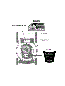 Label Map parts for Yard Machines Push Walk-Behind Mower 11A-B13M729 / 2013 from AppliancePartsPros.com