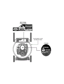 Label Map 11A-B16m029 parts for Yard Machines Push Walk-Behind Mower 11A-B16M029 / 2011 from AppliancePartsPros.com