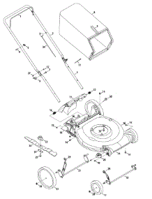 General Assembly 11A-B16 parts for Yard Machines Push Walk-Behind Mower 11A-B16N229 / 2010 from AppliancePartsPros.com