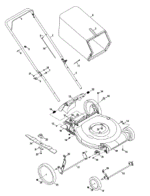 General Assembly parts for Yard Machines Push Walk-Behind Mower 11A-B1BE729 / 2015 from AppliancePartsPros.com