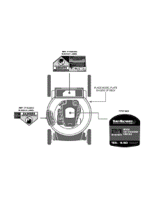 Label Map 11A-B24a000 parts for Yard Machines Push Walk-Behind Mower 11A-B24A000 / 2011 from AppliancePartsPros.com