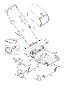 General Assembly parts for Yard Machines Push Walk-Behind Mower 11A-B96N729 / 2013 from AppliancePartsPros.com