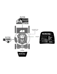 Label Map 11A-B96n729 parts for Yard Machines Push Walk-Behind Mower 11A-B96N729 / 2013 from AppliancePartsPros.com