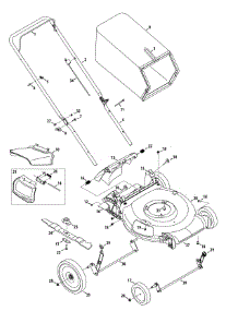 General Assembly parts for Yard Machines Push Walk-Behind Mower 11A-B9A9729 / 2015 from AppliancePartsPros.com