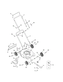 General Assembly parts for Yard Machines Push Walk-Behind Mower 11B-022B062 / 2001 from AppliancePartsPros.com