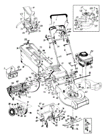 General Assembly parts for Yard Machines Self-Propelled Walk-Behind Mower 126-488N000 / 1996 from AppliancePartsPros.com