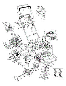 General Assembly parts for Yard Machines Self-Propelled Walk-Behind Mower 126-528N000 / 1996 from AppliancePartsPros.com
