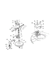Transmission Assembly parts for Yard Machines Self-Propelled Walk-Behind Mower 126-828T000 / 1996 from AppliancePartsPros.com