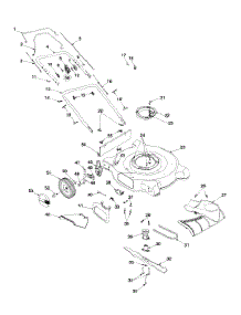General Assembly parts for Yard Machines Self-Propelled Walk-Behind Mower 12A-263B009 / 1999 from AppliancePartsPros.com