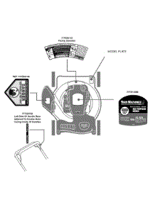 Label Map 12A-264A parts for Yard Machines Self-Propelled Walk-Behind Mower 12A-264A000 / 2010 from AppliancePartsPros.com
