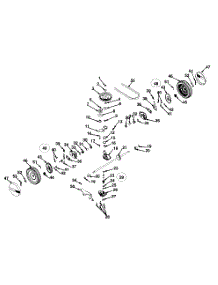 Transmission Assembly & Rear Wheels parts for Yard Machines Self-Propelled Walk-Behind Mower 12A-266F088 / 2000 from AppliancePartsPros.com