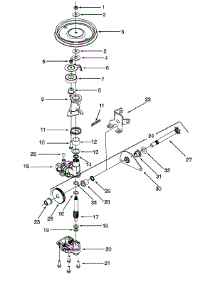 Transmission Assembly Model Series 380 Thru 389 parts for Yard Machines Self-Propelled Walk-Behind Mower 12A-379N062 / 1998 from AppliancePartsPros.com