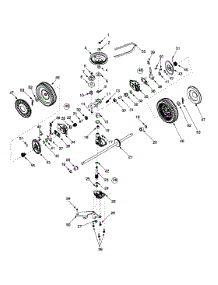 Drive parts for Yard Machines Self-Propelled Walk-Behind Mower 12A-455G000 / 1999 from AppliancePartsPros.com