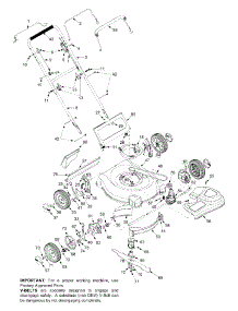 General Assembly parts for Yard Machines Self-Propelled Walk-Behind Mower 12A-459B120 / 2002 from AppliancePartsPros.com