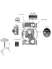 Label Map 12A-464 parts for Yard Machines Self-Propelled Walk-Behind Mower 12A-464Z220 / 2010 from AppliancePartsPros.com