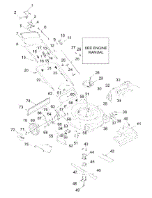 General Assembly parts for Yard Machines Self-Propelled Walk-Behind Mower 12A-468C132 / 2001 from AppliancePartsPros.com
