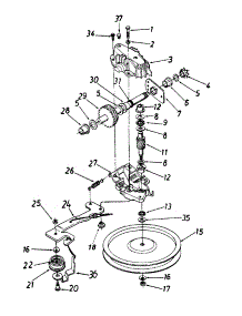 Idler Bracket And Shaft Assembly parts for Yard Machines Self-Propelled Walk-Behind Mower 12A-475A736 / 1997 from AppliancePartsPros.com