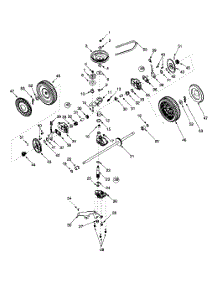 Transmission Assembly parts for Yard Machines Self-Propelled Walk-Behind Mower 12A-568Q062 / 2000 from AppliancePartsPros.com