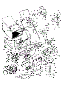 General Assembly parts for Yard Machines Self-Propelled Walk-Behind Mower 12A-827A118 / 1999 from AppliancePartsPros.com