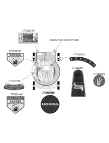 Safety & Decorative Labels parts for Yard Machines Self-Propelled Walk-Behind Mower 12A-978Q452 / 2003 from AppliancePartsPros.com