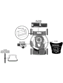 Label Map parts for Yard Machines Self-Propelled Walk-Behind Mower 12A-A0BE700 / 2014 from AppliancePartsPros.com