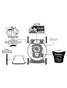 Label Map parts for Yard Machines Self-Propelled Walk-Behind Mower 12A-A13K729 / 2013 from AppliancePartsPros.com