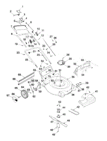 General Assembly parts for Yard Machines Self-Propelled Walk-Behind Mower 12AE459H352 / 1999 from AppliancePartsPros.com