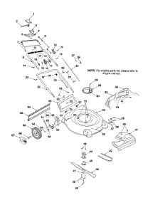 General Assembly parts for Yard Machines Self-Propelled Walk-Behind Mower 12B-459A352 / 2001 from AppliancePartsPros.com