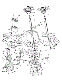Steering Assembly / Battery / Wheels, Front / Axle, Front parts for Yard Machines Lawn Tractor 136B560B000 / 1996 from AppliancePartsPros.com