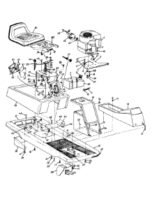 Seat / Muffler / Frame / Fuel Tank parts for Yard Machines Lawn Tractor 136B560B700 / 1996 from AppliancePartsPros.com