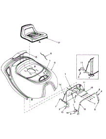 Hood Assembly & Seat parts for Yard Machines Lawn Tractor 13A-328-129 / 1999 from AppliancePartsPros.com