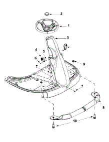 Steering Column & Bumper parts for Yard Machines Lawn Tractor 13A-344-700 / 2004 from AppliancePartsPros.com