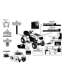 Label Map 1762F parts for Yard Machines Lawn Tractor 13A1762F029 / 2008 from AppliancePartsPros.com