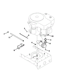Engine Accessories Tecumseh 135 parts for Yard Machines Lawn Tractor 13A1762F029 / 2009 from AppliancePartsPros.com