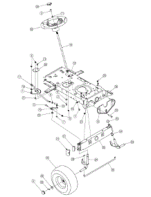 Steering parts for Yard Machines Lawn Tractor 13A1762F700 / 2006 from AppliancePartsPros.com