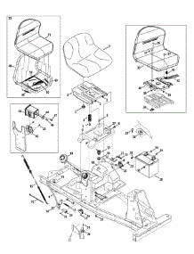 Seat, Fuel Tank & Electrical parts for Yard Machines Lawn Tractor 13A226JD000 / 2012 from AppliancePartsPros.com