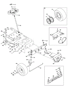 Front End Steering parts for Yard Machines Lawn Tractor 13A2775S000 / 2014 from AppliancePartsPros.com