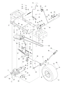 Drive parts for Yard Machines Lawn Tractor 13A3760F700 / 2005 from AppliancePartsPros.com