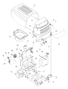 Hood Style 1 parts for Yard Machines Lawn Tractor 13A3761G700 / 2005 from AppliancePartsPros.com